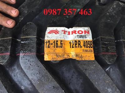 Lốp máy xúc đào 55 cỡ 12-16.5 Tiron Hàn Quốc